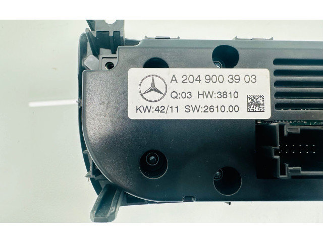 Блок управления климат-контролем A2049003903, SW261000   Mercedes-Benz CLS C218 X218