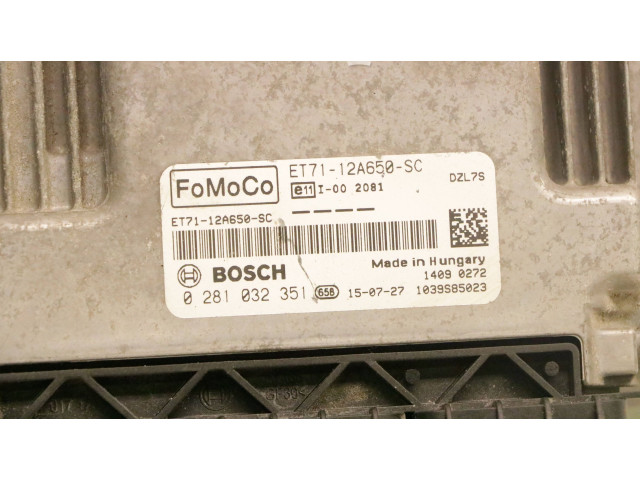 Řídící jednotka 0281032351   Ford Transit -  Tourneo Connect 2015