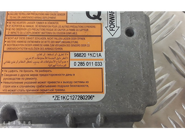 Блок подушек безопасности 0285011033   Nissan Juke I F15