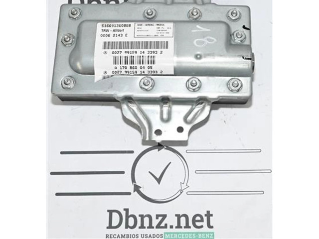 Подушка безопасности в сиденье A1708600405, A1708600405   Mercedes-Benz CLK A208 C208