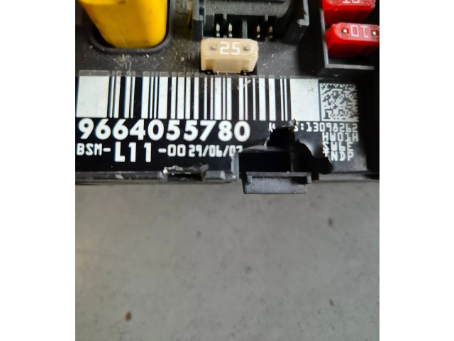 Pojistková skříňka Řídící jednotka BSM 9664055780, L1100   Peugeot 207 2006
