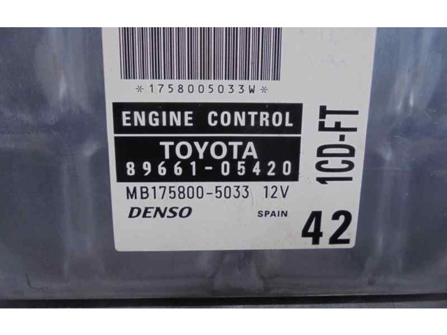 Řídící jednotka 8966105420   Toyota Avensis T220 2001