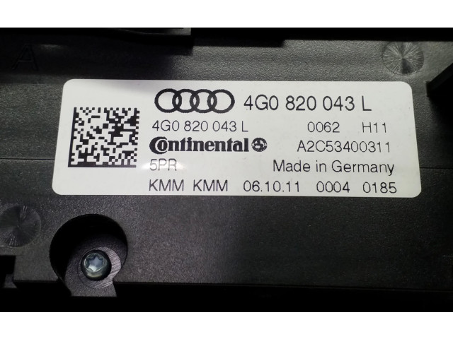 Блок управления климат-контролем 4G0820043L   Audi A6 S6 C7 4G