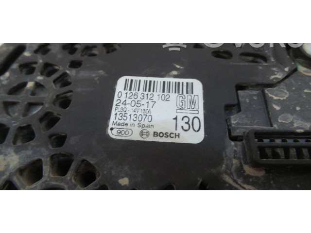 Генератор 13513070, 0126312006   Vauxhall Astra K      