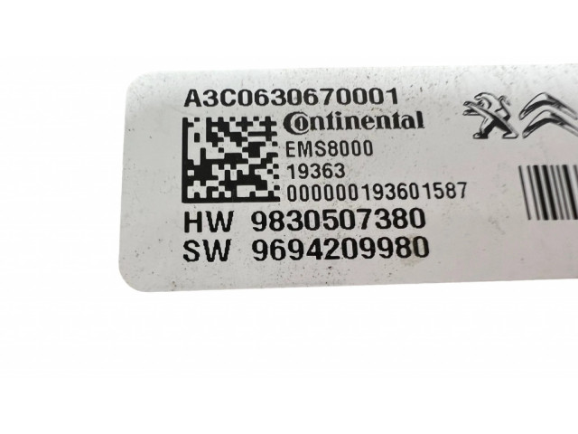 Řídící jednotka A3C0630670001, 9694209980   Peugeot 508 II 2020