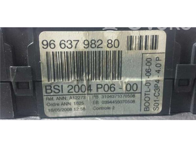   Pojistková skříňka 9663798280, BSIP06   Peugeot 207 2008