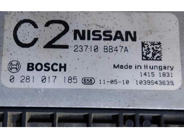 Řídící jednotka 0281017185   Nissan Qashqai+2 2012