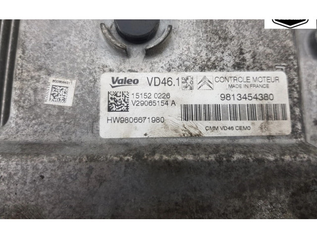 Řídící jednotka 9813454380, 9813454380   Peugeot 308 2015