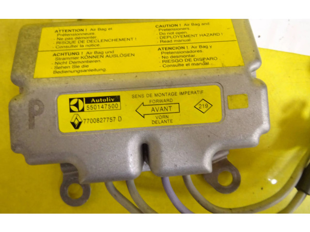 Блок подушек безопасности 7700827757D, 550147500   Renault Safrane