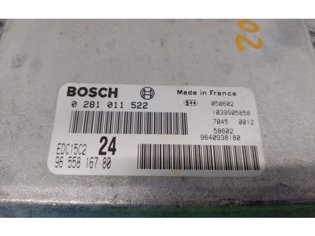 Блок управления двигателя 9655816780, 0281011522BOSCH   Fiat Ulysse