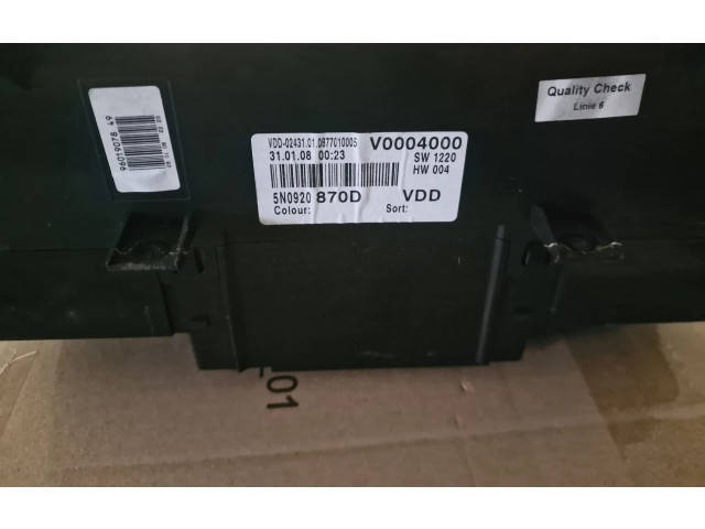 Панель приборов 5N0920870D   Volkswagen Tiguan       