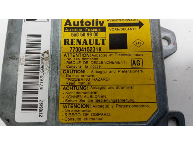 Блок подушек безопасности 550509900, 7700415231K   Renault Scenic I