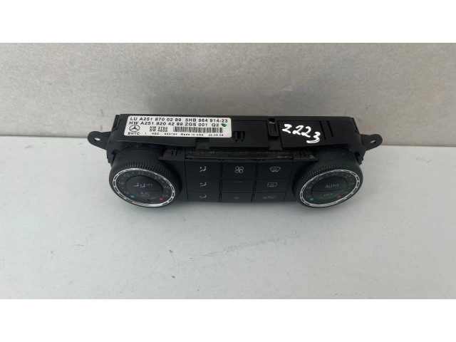 Блок управления климат-контролем A2518204289, 5HB96491423   Mercedes-Benz R W251