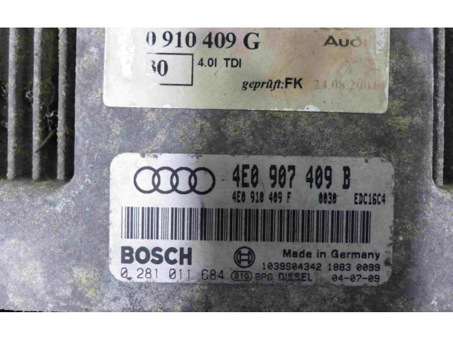 Řídící jednotka 0281011684, IMPRK863781   Audi A8 S8 D3 4E 2004