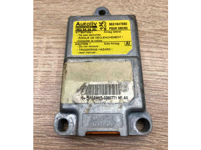 Блок подушек безопасности 550540400, 9631847080   Peugeot 406