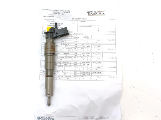 Vstřikovač 0445115077   BMW X5 E70  pro naftový motor 3.5 306D5 