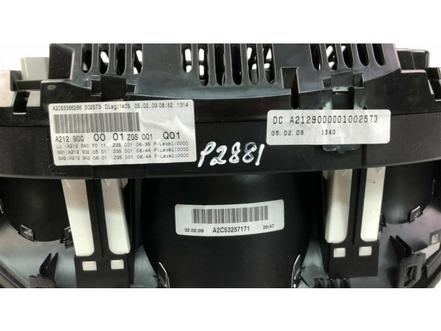Přístrojová deska  Mercedes-Benz E W212 2010 A2129000001, P 2881  
