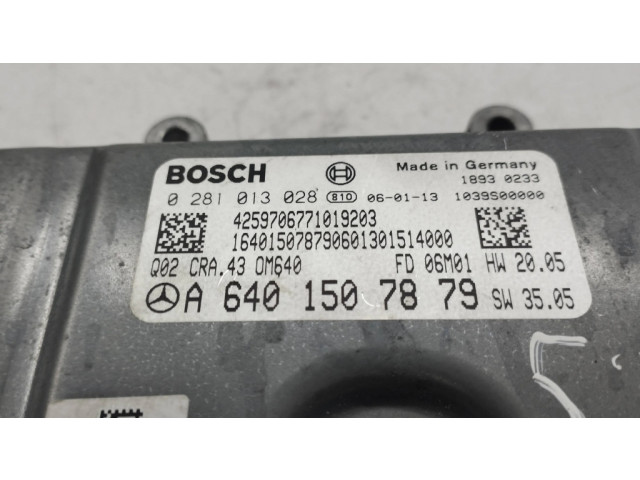 Řídící jednotka A6401507879, 0281013028   Mercedes-Benz B W245 2006