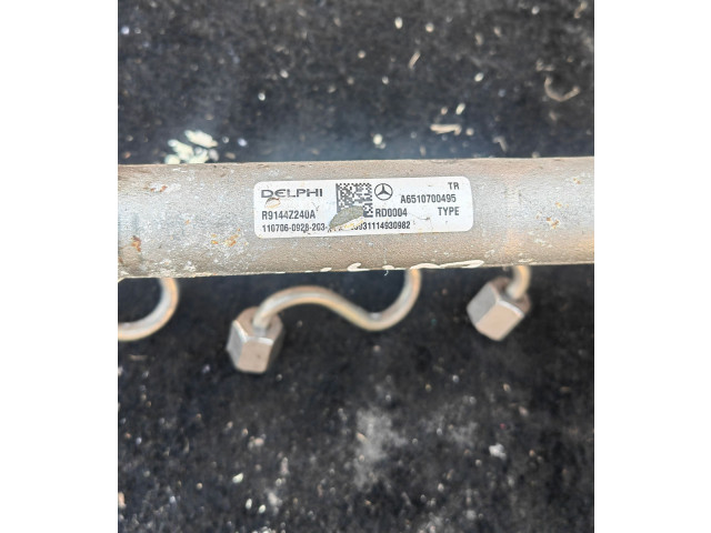 Vstřikovací lišta A6510700495   Mercedes-Benz C W204    651.913 
