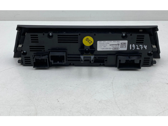 Блок управления климат-контролем 4G0820043L, A2C53400311   Audi A6 S6 C7 4G