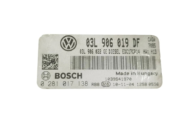 Řídící jednotka 03L906019DF, 03L906022GE   Seat Exeo (3R) 2010