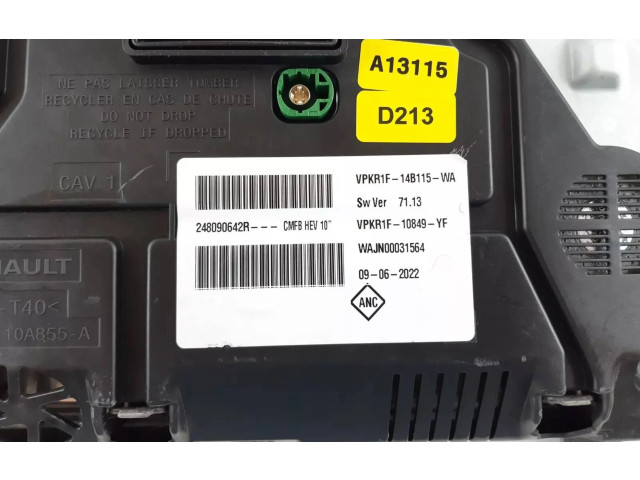 Панель приборов 248090642R, VPKR1F-14B115-WA   Renault Arkana       