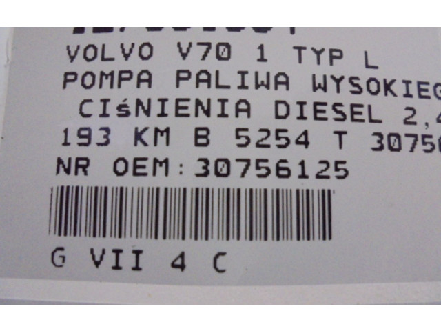 Vstřikovací čerpadlo 30756125, 30756125   Volvo S70  V70  V70 XC     