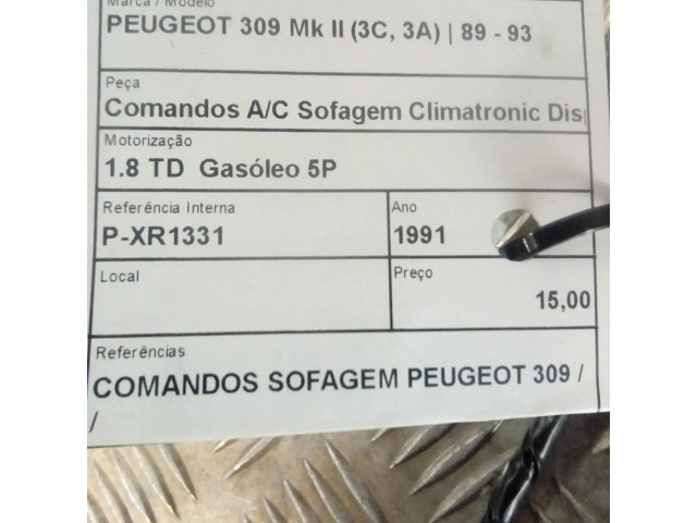 Блок управления климат-контролем COMANDOS   Peugeot 309