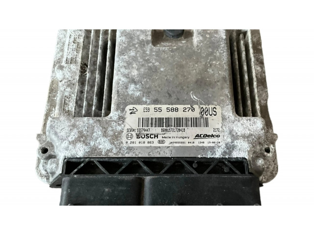 Блок управления двигателя 55588270, 0281018863   Opel Corsa D