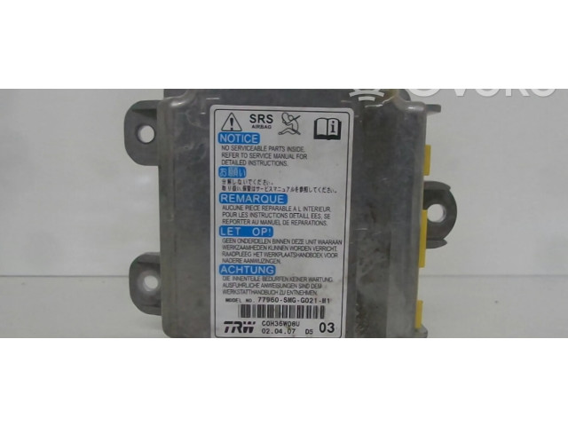 Блок подушек безопасности 77960-SMG-G021-M1   Honda Civic