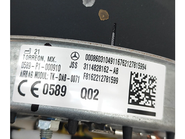 Подушка безопасности водителя A0008603104   Mercedes-Benz GLE W167