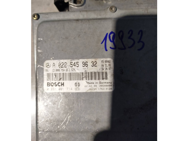 Řídící jednotka a0225459632, 0281001714   BMW X5 E53 2004