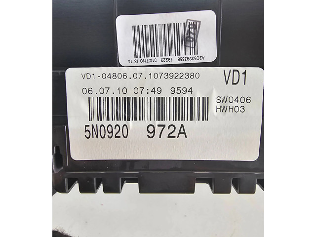 Přístrojová deska  Volkswagen Tiguan 2010 5N0920972A, 1073922380  