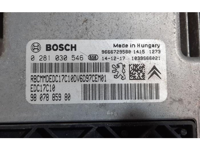 Řídící jednotka 9666729580, 9807885980   Peugeot 2008 I 2015