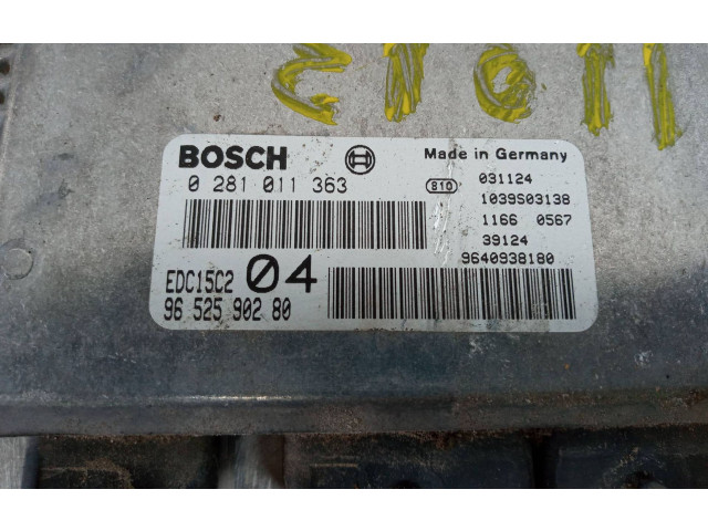 Блок управления двигателя 9652590280, 0281011363   Fiat Ulysse