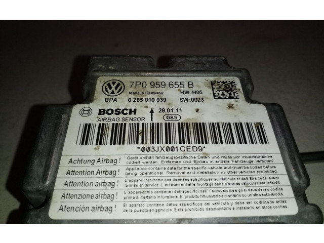 Блок подушек безопасности 0285010939, 7P0959655B   Volkswagen Touareg II