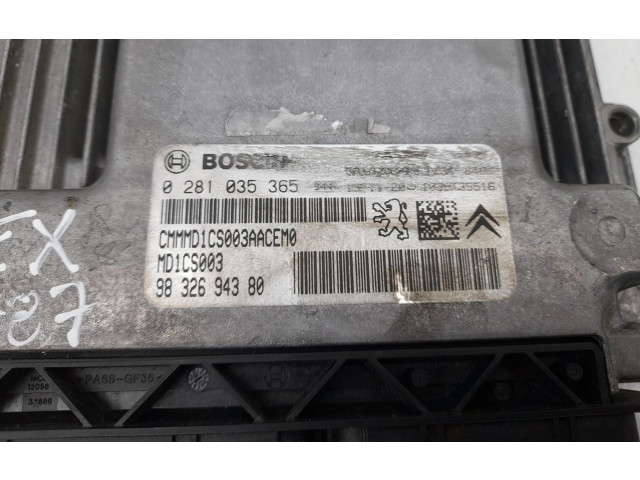 Řídící jednotka 9832694380, 0281035365   Peugeot 308 2018