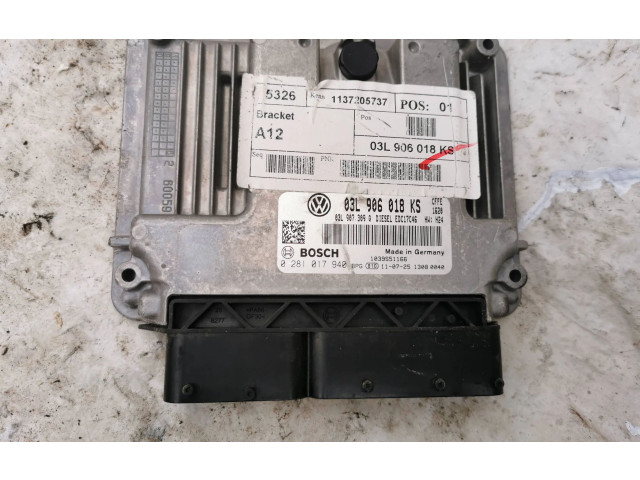 Блок управления двигателя 03L906018KS, 1039S51166   Volkswagen Sharan    