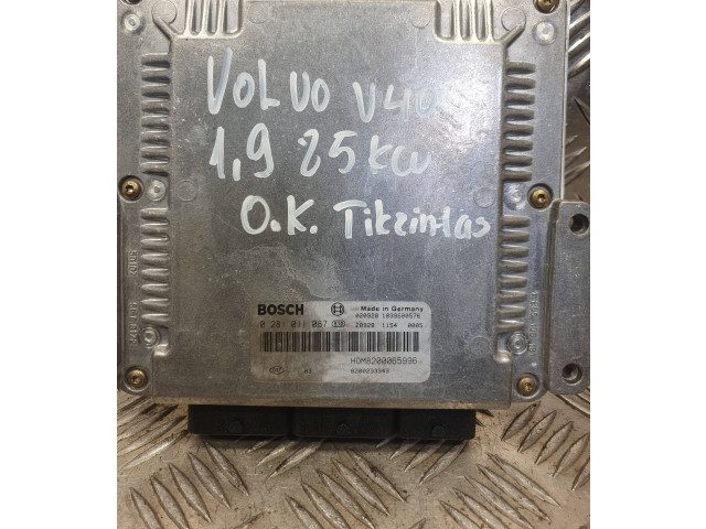 Řídící jednotka 0281011087, 8200233343   Volvo S40, V40 2004