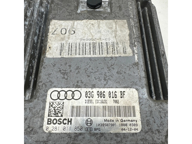 Блок управления двигателя 03G906016BF, 1039S07901   Audi A6 S6 C6 4F