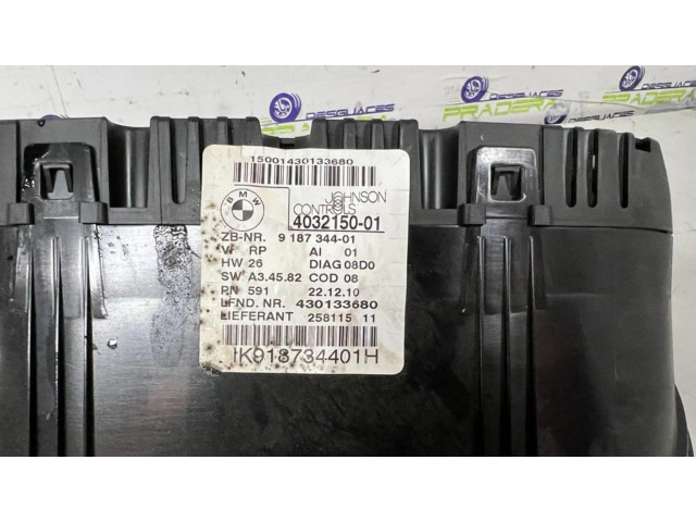 Přístrojová deska  BMW X1 E84 2012 9187344001, CUADROINSTRUMENTOS  