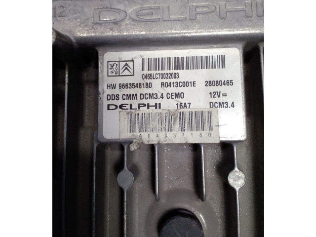 Řídící jednotka HW9663548180, 9663548180   Citroen C5 2010