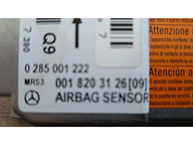 Блок подушек безопасности 0018203126, CENTRALITAAIRBAG   Mercedes-Benz A W168