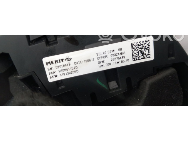Volant Peugeot 2008 I 2019 98084115ZD  