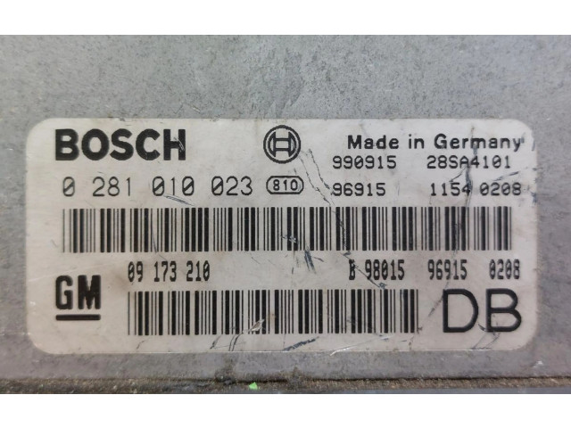 Řídící jednotka 0281010023, 09173210   Opel Frontera B 