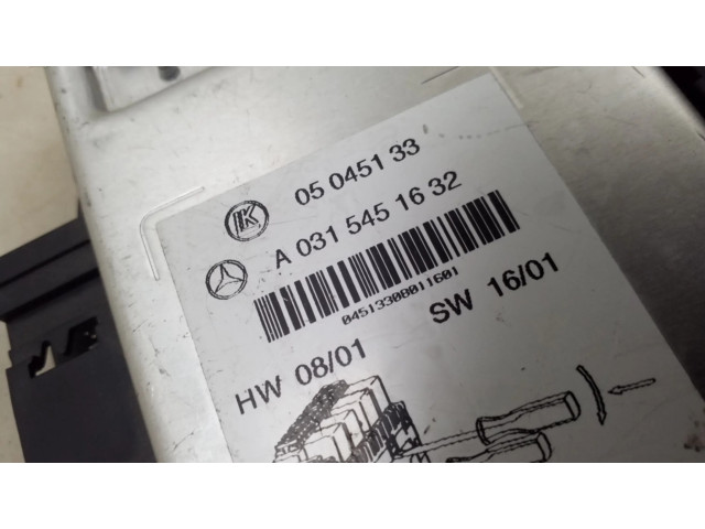   Pojistková skříňka A0315451632   Mercede-Benz S W220 2001