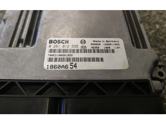 Блок управления двигателя 1860A654, 0281012535   Mitsubishi Grandis