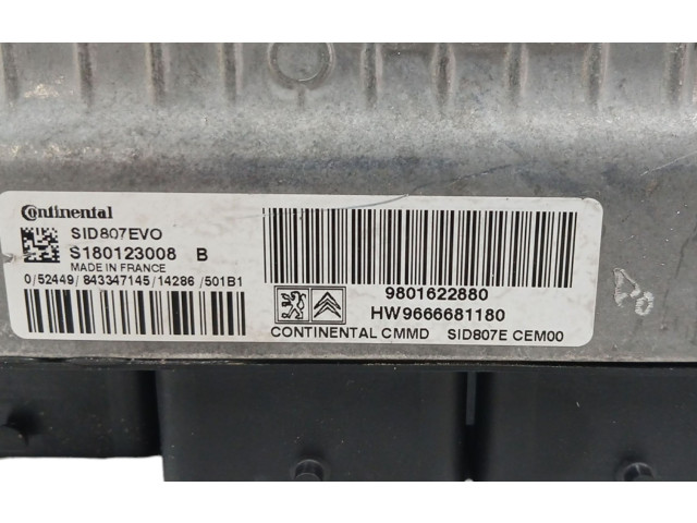 Řídící jednotka 9801622880, 9666681180   Peugeot 2008 I 2015