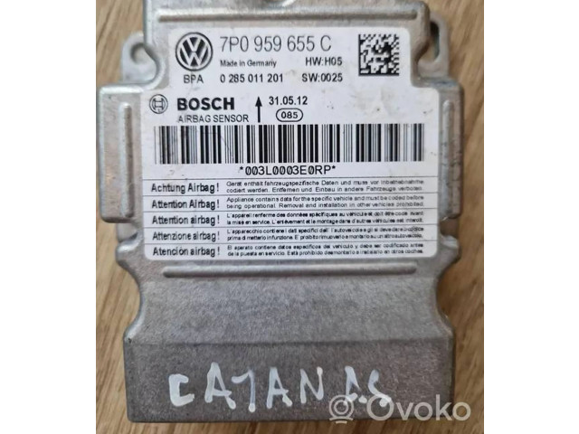 Блок подушек безопасности 7P0959655C, 0285011201   Porsche Cayenne (92A)