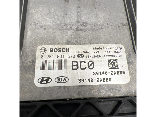 Řídící jednotka 391402ABB0, 0281031578   Hyundai i30 2016